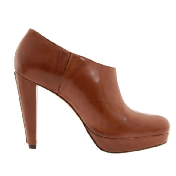 Cole Haan Nike Air Bootie Ankle Boots Brown Leather Size 6 7 7.5 9 9.5 Heels New - Picture 6 of 6